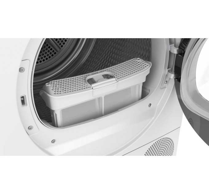Сушильная машина Bosch тепловой насос, 9кг, A++, 61см, дисплей, белый