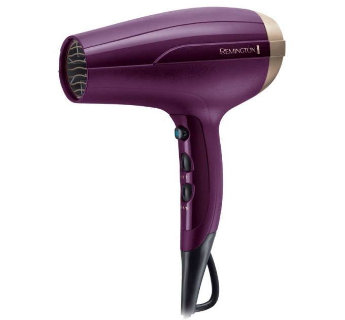Фен Remington Your Style, 2300Вт, режимов-3, дифузор, насадка для прикорневого обьема, иониз-я, хол. обдув, фиолетовый