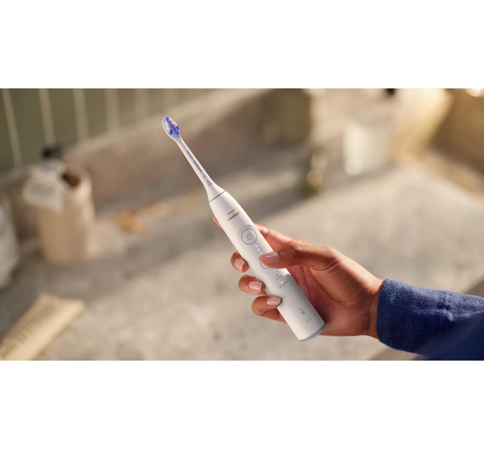 Щітка зубна електр. Philips, Sonicare 6100 Series, 62т. колив/хв, насадок-1, футляр, білий