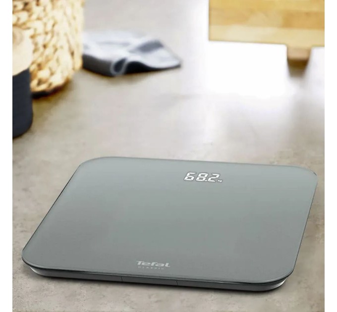 Весы Tefal напольные Classic, 180кг, AAAx3 в компл, стекло, серый