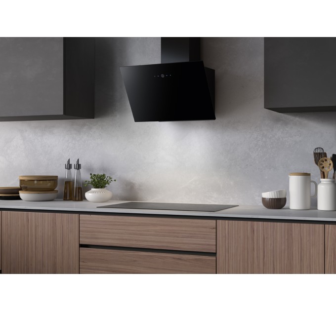 Вытяжка Faber наклонная, 60см, 1160м.куб/ч, VRT BK A60 2LS, черный