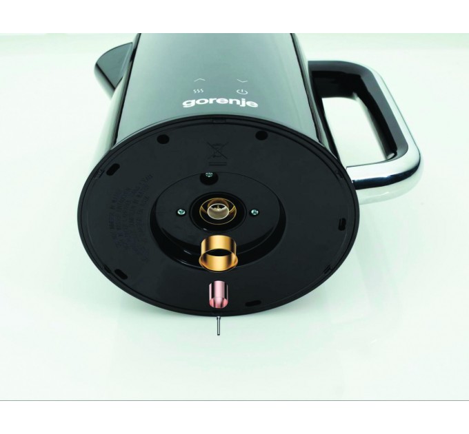 Електрочайник Gorenje 1.7л, подвійні стінки, LED дисплей, Strix контроль, чорний