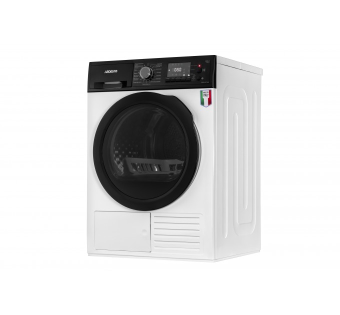 Сушильная машина ARDESTO тепловой насос Bianco Vero, 8кг, A++, 63см, дисплей, подсвет.барабана, белый