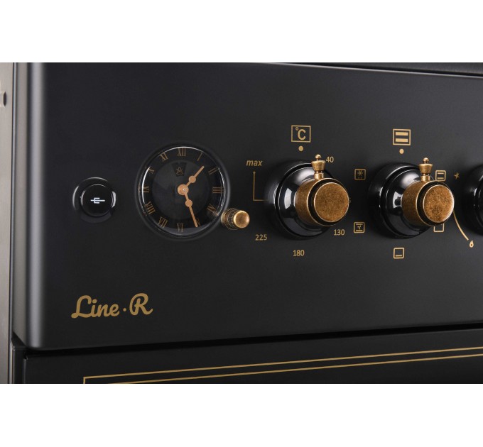 Плита ARDESTO комби Line-R, 53л, 60x60см, конвекция, чугун, подсветка, форсунки LPG (подключение газового баллона), черный