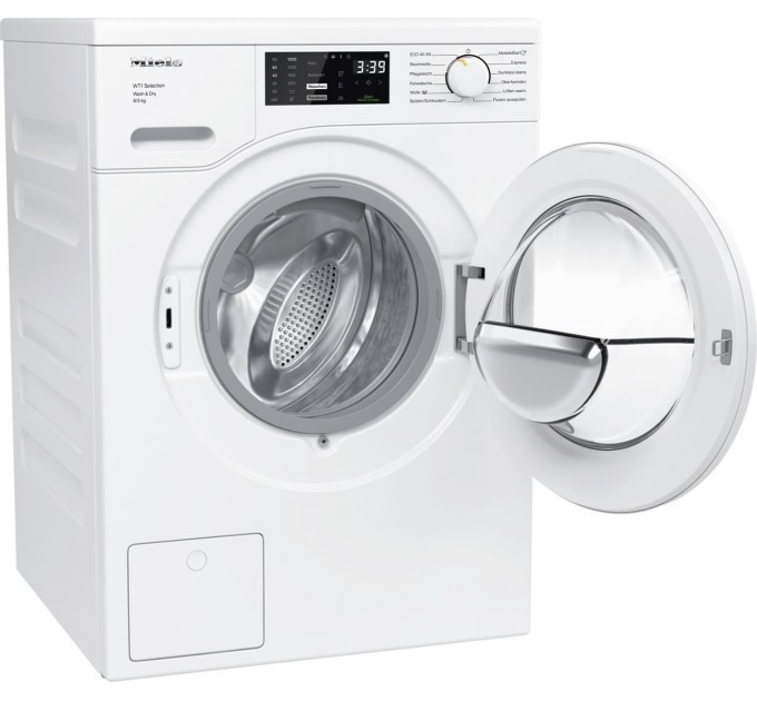 Стирально-сушильная машина Miele WTD 163 WCS фронтальная, 8(5)кг, 1500, A, 63.7см, дисплей, инвертор, Wi-Fi, белый