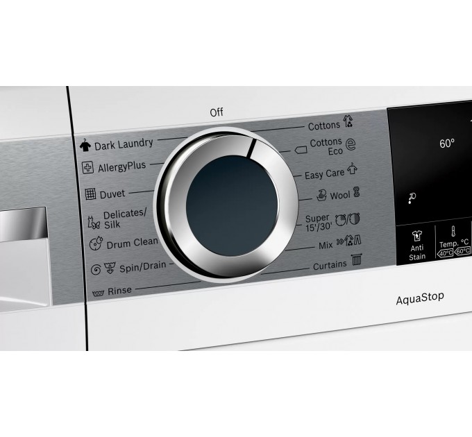 Пральна машина Bosch фронтальна, 9кг, 1200, A+++, 60см, дисплей, білий