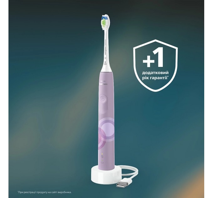 Щетка зубная электр. Philips Sonicare 4100 Series, 31т. колеб/мин, насадок-1, сиреневый