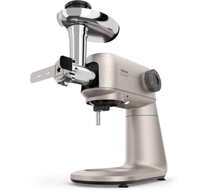 Кухонная машина Sencor Gordon, 1500Вт, чаша-металл, корпус-металл, насадок-20, метал