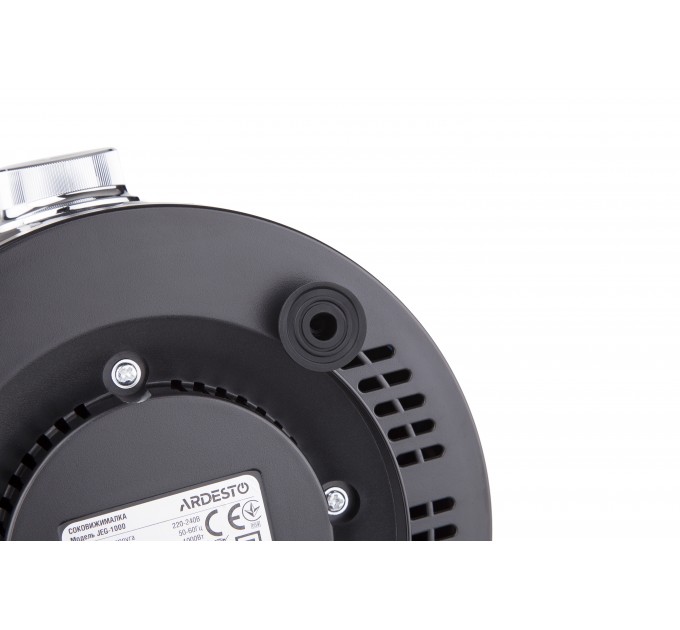 Соковыжималка ARDESTO центробежная 1000Вт, чаша-0.5л, жмых-1.5л, пластик/металл, серебристо-черный