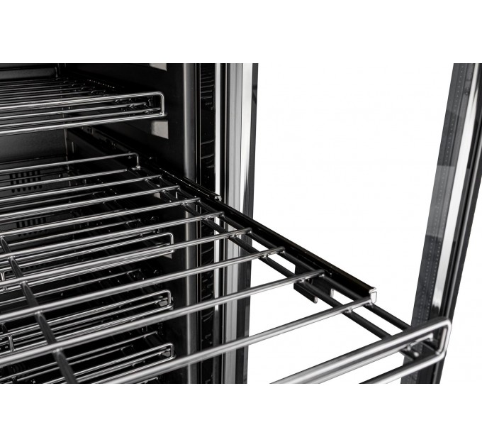 Холодильник Philco для вина,176x60x68, холод.отд.-418л, зон - 2, бут-131, диспл, подсветка, черный