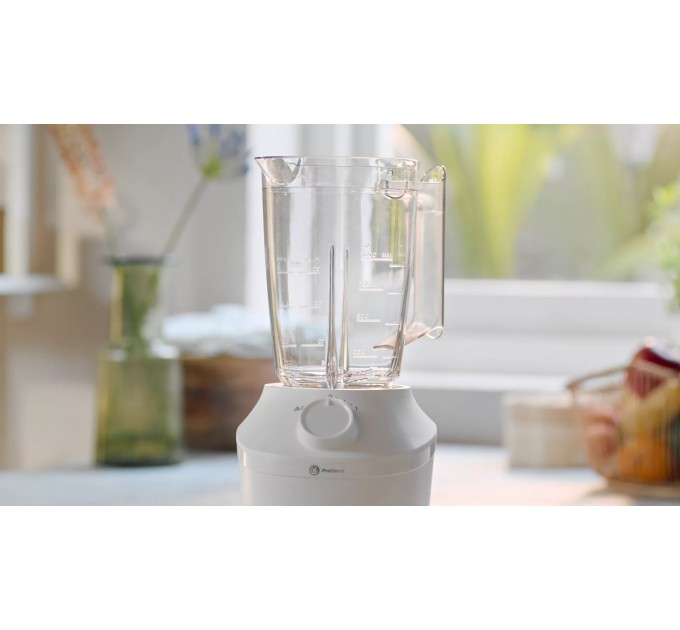 Блендер Philips стационарный 3000 series 450Вт, чаша-1900мл, чопер, импульсный режим, белый