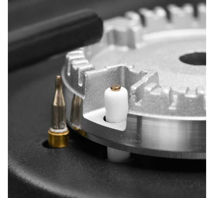 Плита ARDESTO газовая, 50л, 50x60см, электроподжиг, подсветка, термометр, кофе адаптер, откидной ящик, форсунки LPG (подключение газового баллона), черный