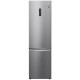 Холодильник LG с нижн. мороз., 203x60х68, холод.отд.-277л, мороз.отд.-107л, 2дв., E, NF, инв., диспл внешн., зона св-ти, Metal Fresh, серебристый