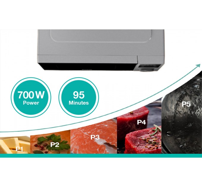 Микроволновая печь Gorenje, 20л, электр. управл., 700Вт, дисплей, нерж