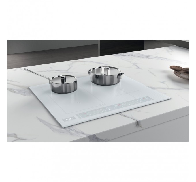 Варочная поверхность Whirlpool индукционная, 60см, расширенная зона, белый