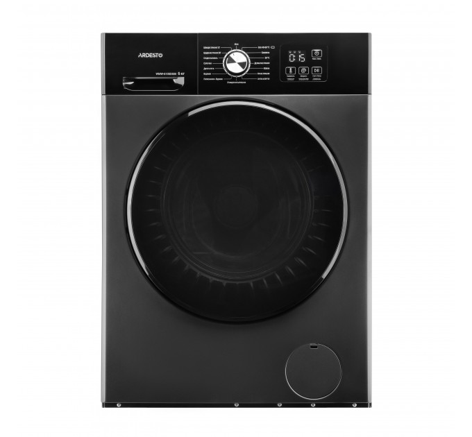 Пральна машина ARDESTO фронтальна Black Mars, 6кг, 1200, А+++, 46.5см, дисплей, інвертор, сірий