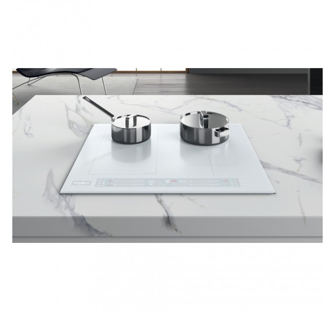 Варочная поверхность Whirlpool индукционная, 60см, расширенная зона, белый