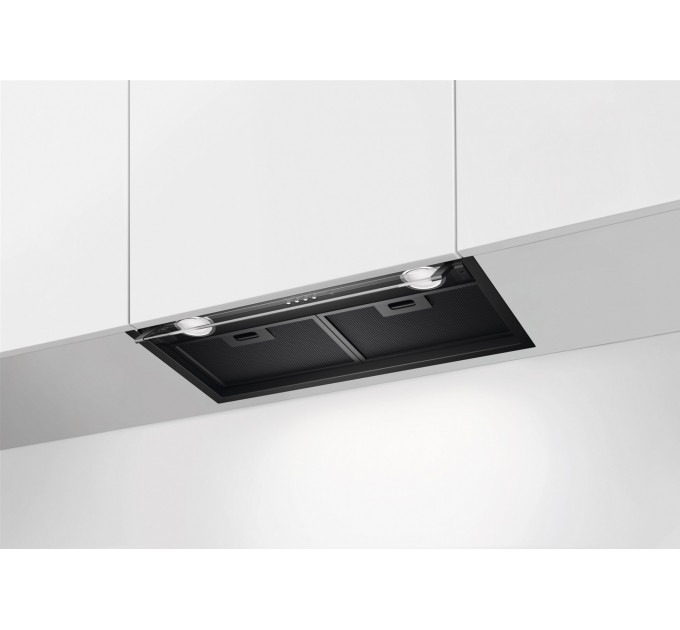 Вытяжка Electrolux встраиваемая, 60см, 600м.куб/ч, черный