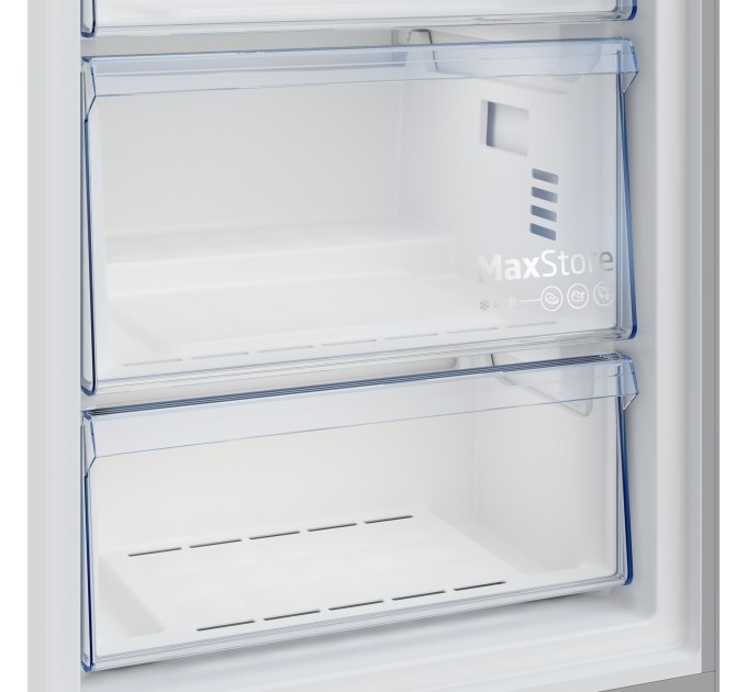 Морозильная камера Beko, 187x60x71, 286л, 1дв., A+, NF, нержавейка