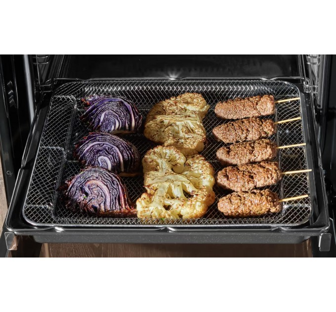 Плита Hansa комбинированная, 50х60см, 65л, чугун, газ контр., дисплей, серый