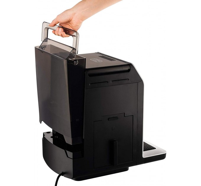 Кавомашина Krups Evidence 2.3л, зерно, автомат.капучинатор, дисплей, авторецептів - 11, сенсор.керування, сіро-чорний