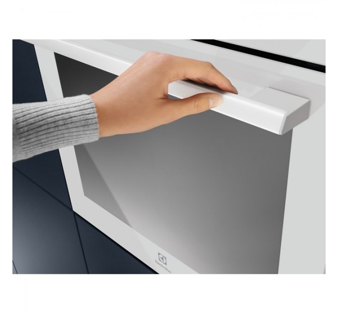 Духовой шкаф Electrolux электрический, 72л, A+, пар, дисплей, конвекция, телескопические направляющие, белый