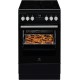 Плита Electrolux электрическая стеклокерамическая, 58л, 50x60см, конвекция, пар, черный