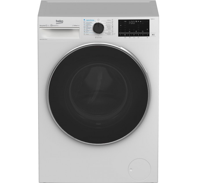 Прально-сушильна машина Beko фронтальна, 9(6)кг, 1400, D, 60см, дисплей, білий
