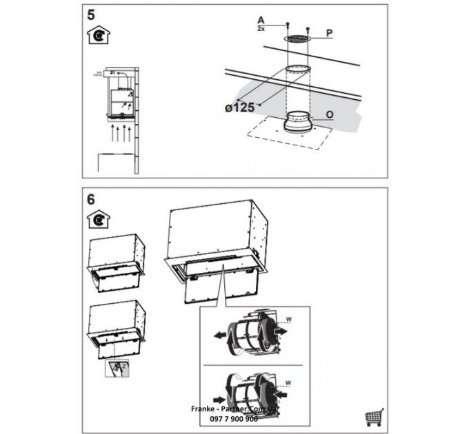 Вытяжка Franke встраиваемая 70см, 1120м.куб/ч, Box Flush Evo FBFE BK MATT A70, черный матовый