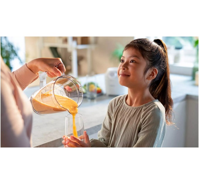 Блендер Philips стационарный 3000 series 450Вт, чаша-1900мл, чопер, импульсный режим, белый