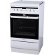 Плита Hansa комбинированная, 50х60см, 62л, чугун, газ контр., дисплей, белый