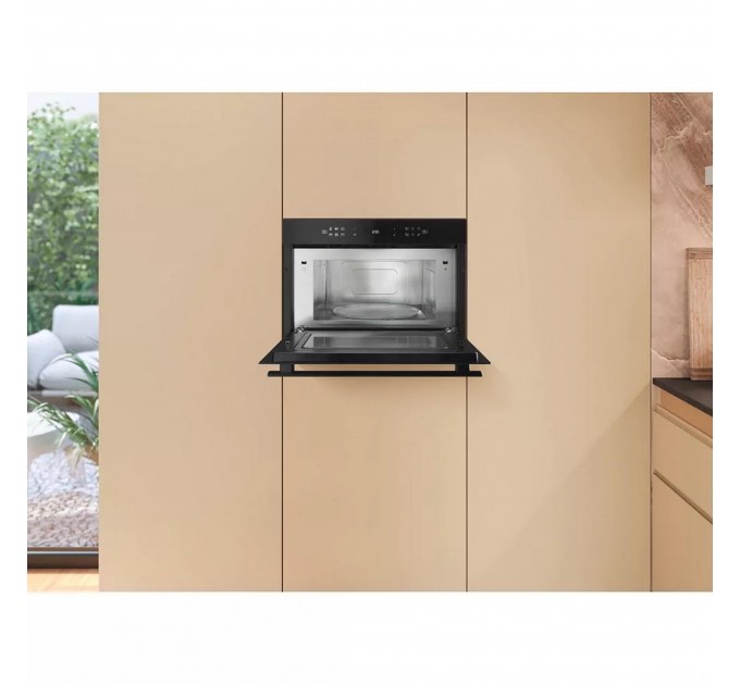 Мікрохвильова піч Whirlpool вбудована, 31л, електронне упр., 1000Вт, гриль, дисплей, чорний