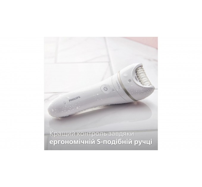 Эпилятор Philips Series 9000 дисковый, аккумул., пинцет.-32, влаж.+сух., чехол , насадок-6, белый