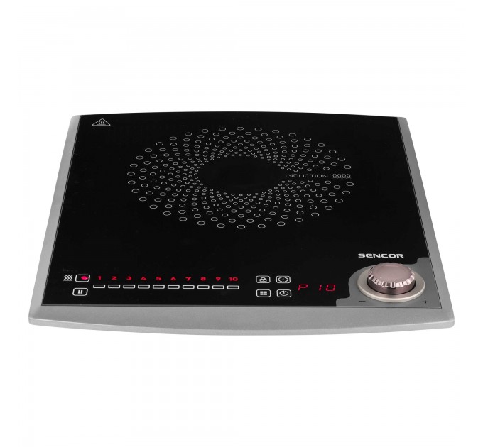 Плитка настільна Sencor індукційна , комф. - 1, 2кВт, управл - сенсорно-мех., чорний