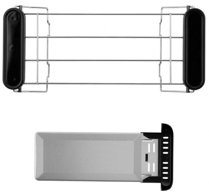 Тостер Russell Hobbs Distinctions 2-Slice 1670Вт, підігрів, розморожування, пластик, чорний