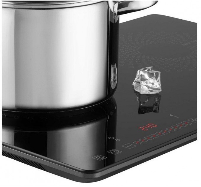 Плитка настольная Sencor индукционная, комф. - 2, 1.4+2Вт, управл - сенсор, черный