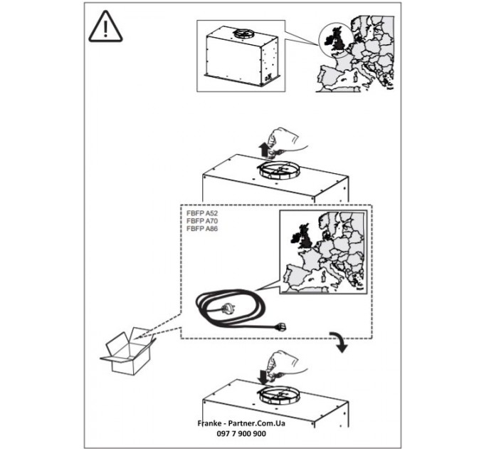 Вытяжка Franke встраиваемая 70см, 1120м.куб/ч, Box Flush Evo FBFE BK MATT A70, черный матовый