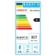 Холодильник ARDESTO з нижн. мороз., 184x60х66.5, холод.відд.-218л, мороз.відд.-97л, 2дв., А+, NF, зона св-ті, чорний