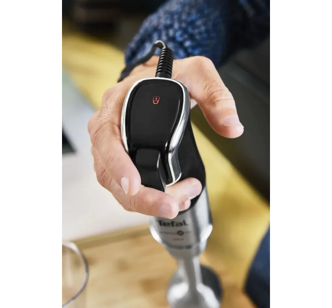 Блендер Tefal заглибний Infiny Force Pro, 1200Вт, 9в1, чаша-800мл, чопер-500мл, спіралайзер, турборежим, чорний