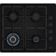 Варильна поверхня Bosch газова, 60см, чавун, WOK,чорний