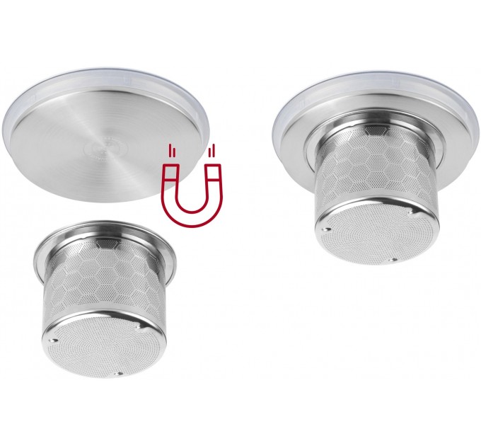 Електрочайник Catler 0.6л, Strix, заварник, нерж. сталь, підтримка температури, сенс. керув., білий