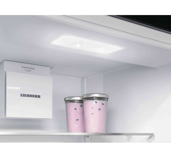 Холодильник Liebherr з нижн. мороз., 201.5x74.7х67.5, холод.відд.-346л, мороз.відд.-128л, 2дв., D, NF, диспл внутр., білий