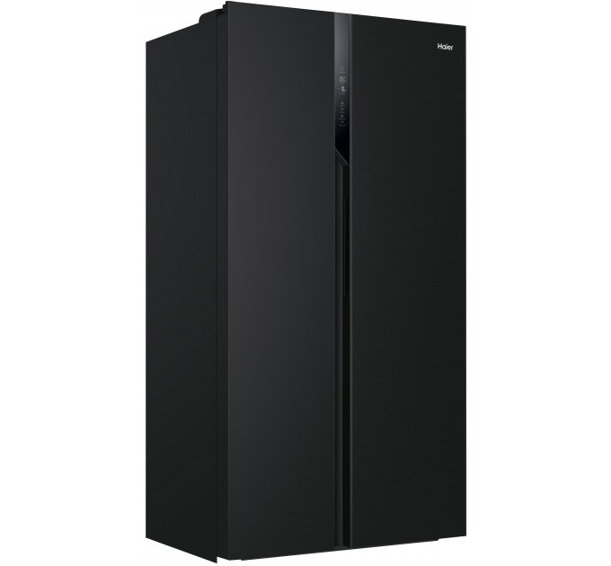 Холодильник Haier SBS, 177.5x91х64.7, холод.відд.-337л, мороз.відд.-177л, 2дв., А++, NF, інв., дисплей, чорний