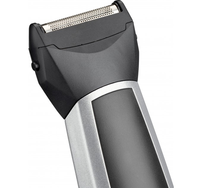 Набір для стрижки Babyliss, для бороди, вусів, голови, носа і тіла, акум., вібраційний мотор, насадок-8, чохол, сталь, сірий