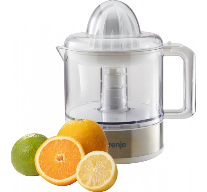 Соковыжималка Gorenje цитрус-пресс 30Вт, чаша-0.8л, пластик/металл, белый