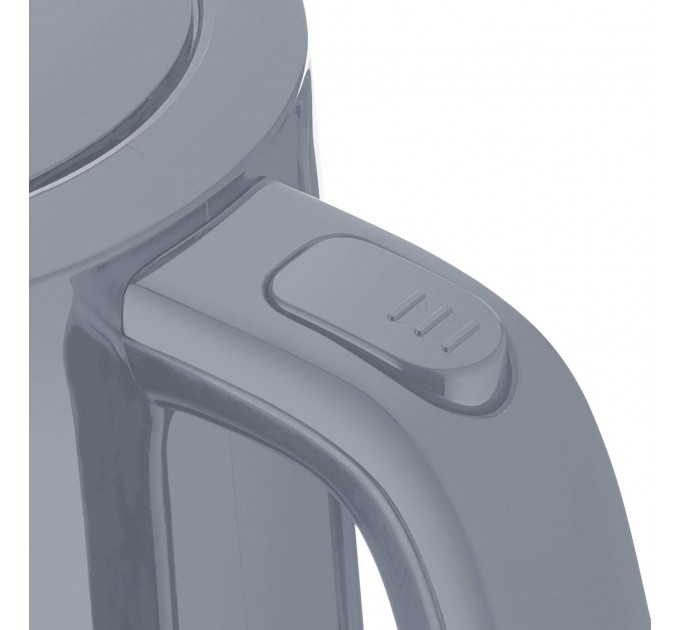 Электрочайник Amica 1.7л, пластик, серый