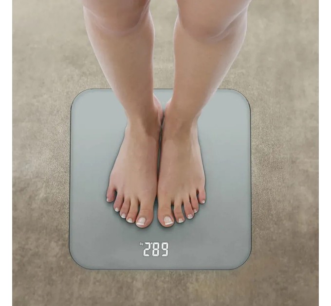 Весы Tefal напольные Classic, 180кг, AAAx3 в компл, стекло, серый