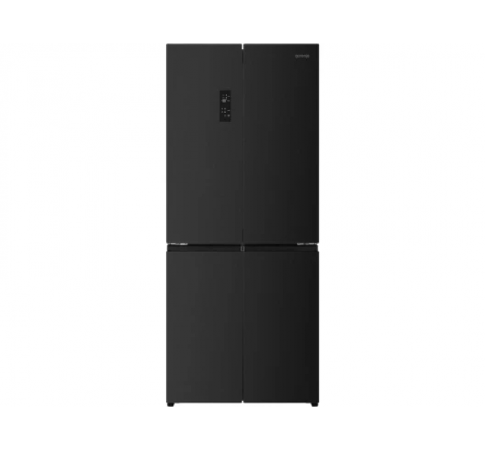 Холодильник SBS Gorenje, 190х65х80см, 4 дв.,286(149)л, А+, NoFrost+, Инвертор , Зона св-ти, дисплей, Черный