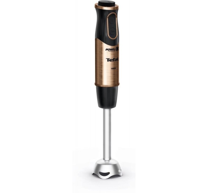 Блендер Tefal погружной Quickchef 1000Вт, 3в1, чаша-800мл, чопер-500мл, турборежим, бронзово-черный