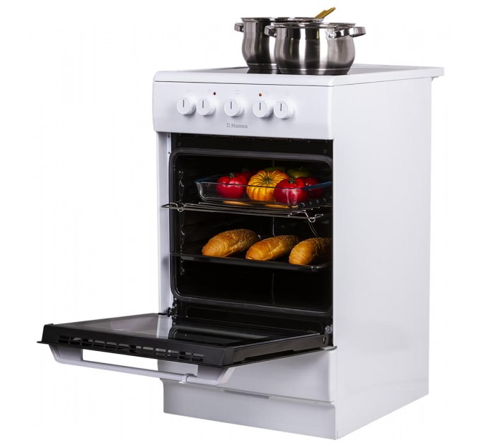 Плита Hansa электрическая, 68л, 50x60см, белый